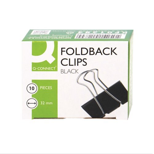 Foldback Clips 32mm - Pack 10