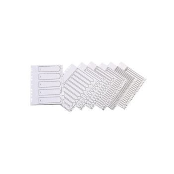 A-Z Plastic Index White A4