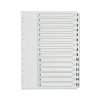 1-15 Plastic Index White A4