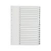 1-20 Plastic Index White A4