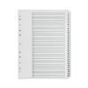 1-31 Plastic Index White A4