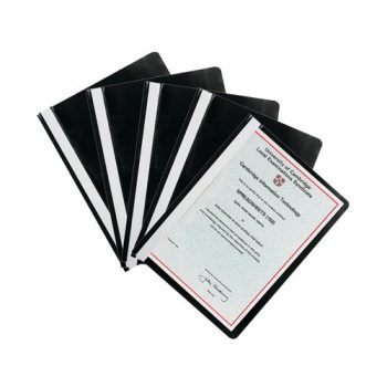 Report Files Polypropylene A4 Black 8020652 - Pack 25