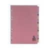 Subject Dividers 20 Part A4 Assorted Colours