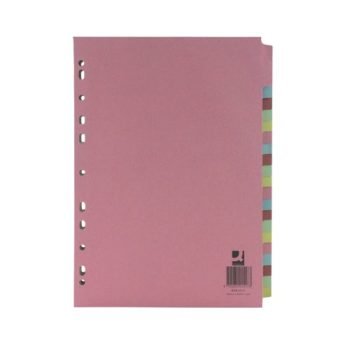 Subject Dividers 20 Part A4 Assorted Colours