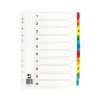 Index Dividers A4 1-10 Colour A4 Mylar Tabs