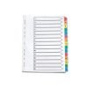 Index Dividers A4 1-15 Colour A4 Mylar Tabs