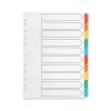 Subject Dividers A4 10 Part Colour A4 Mylar Tabs
