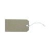 Ticket Label Strung Tags 120x60mm Buff/Brown - Pack 1000
