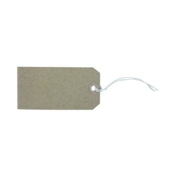 Ticket Label Strung Tags 120x60mm Buff/Brown - Pack 1000