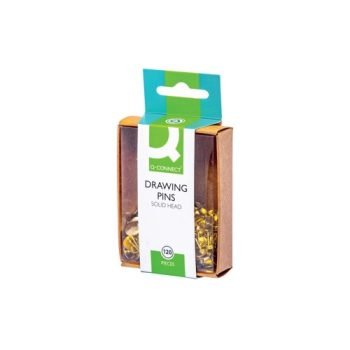 Drawing Pins 9.5mm Brass Tub - Pack 1200