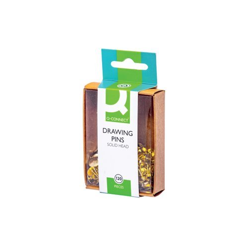 Drawing Pins 9.5mm Brass Tub - Pack 1200
