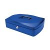 Metal Cash Box 300mm Blue (12 Inch) Key Lock CBBL12 - Each