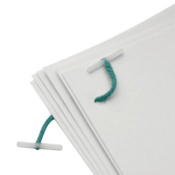 Plastic Ended Treasury Tags Green 127mm 27131/10 - Pack 100