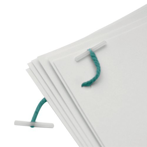 Plastic Ended Treasury Tags Green 152mm 27141/10 - Pack 100