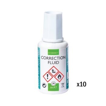 Correction Fluid White 20ml - Pack 10