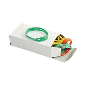 Rubber X Band 150mm Assorted Colours RBX/Nat - 100g