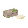 Repositionable Sticky Notes 76x76mm Recycled Yellow 21795 - Pack 12