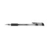 Gel Stick Pens Rubber Grip Rollerball Black K2-01 - Pack 10