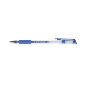 Gel Stick Pens Rubber Grip Rollerball Blue K2-03 - Pack 10