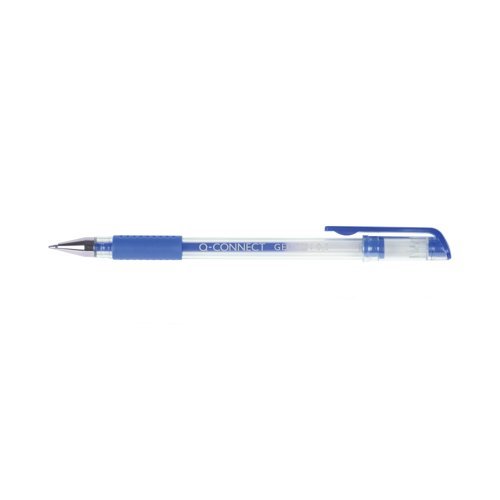 Gel Stick Pens Rubber Grip Rollerball Blue K2-03 - Pack 10