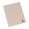 A-Z Index A4 Card 160gsm Buff 80053DENT - Set