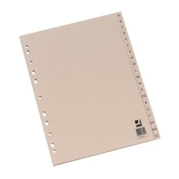 A-Z Index A4 Card 160gsm Buff 80053DENT - Set