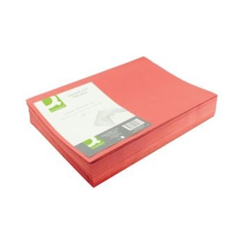 Square Cut Folders Manilla Foolscap 180gsm Red 44118PLAIN - Pack 100