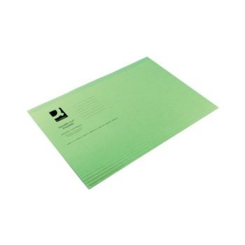 Square Cut Folders Manilla Foolscap 180gsm Green 44114PLAIN - Pack 100