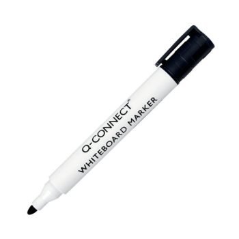 Drywipe Whiteboard Markers Black Bullet Tip - Pack 10