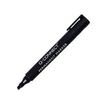 Permanent Markers Black Chisel Tip - Pack 10