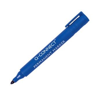 Permanent Markers Blue Bullet Tip - Pack 10