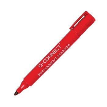 Permanent Markers Red Bullet Tip - Pack 10