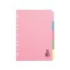 Subject Dividers 5 Part A4 Assorted Colours