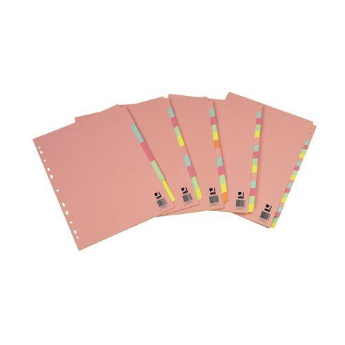 Subject Dividers Extra Wide 10 Part A4+ Assorted