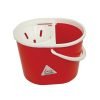 Plastic Mop Bucket With Wringer 15 Litre Red - 0907005