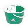 Plastic Mop Bucket With Wringer 15 Litre Green - 0907009