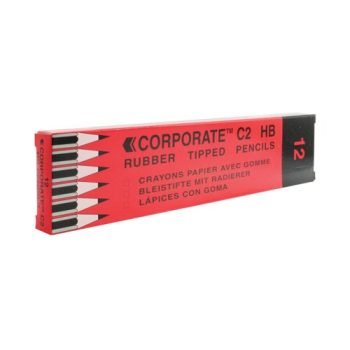 Rubber Tipped Pencils HB - Pack 12