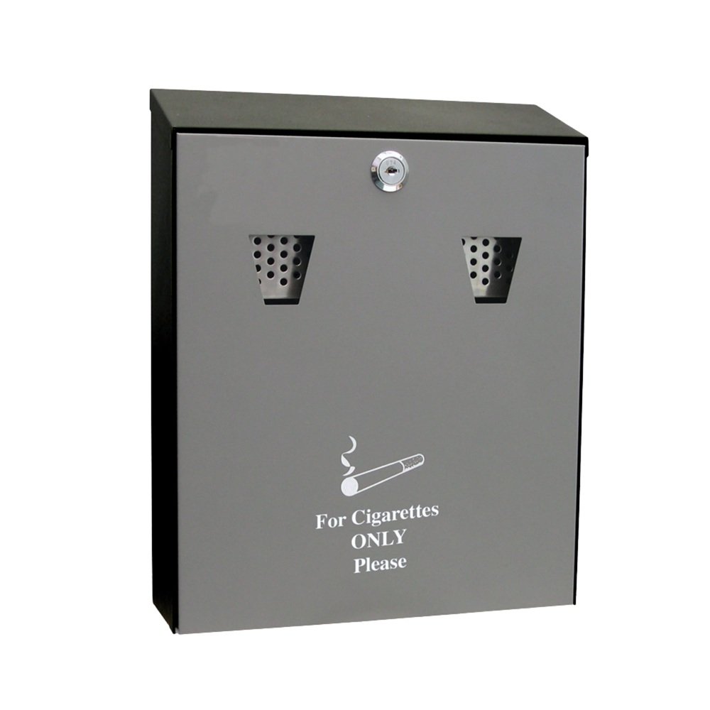 Lockable Ash Bin Wall Mounted - Box - Fusion Office UK