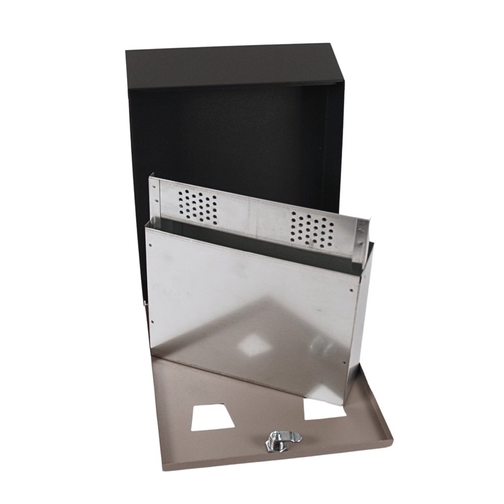 Lockable Ash Bin Wall Mounted - Open Box Taken Out - Fusion Office UK Lockable Ash Bin Wall Mounted - Open Box Taken Out - Fusion Office UK