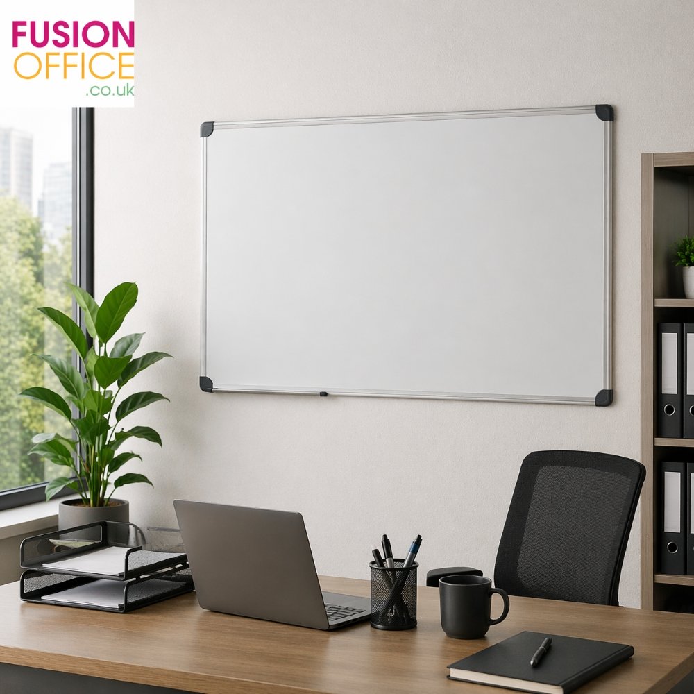 Magnetic Drywipe Whiteboard 600x900mm - In Office - Fusion Office UK Magnetic Drywipe Whiteboard 600x900mm - In Office - Fusion Office UK