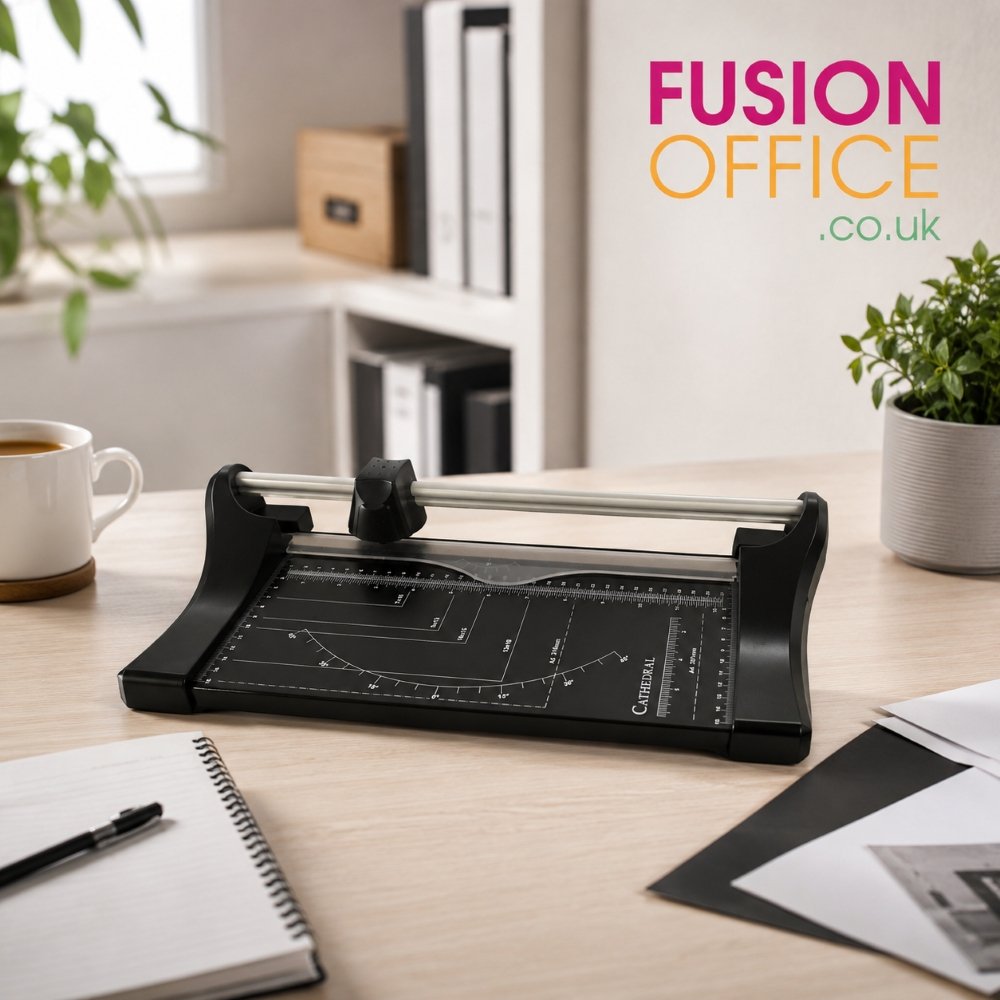 Premium A4 Rotary Trimmer with Metal Base - In Office - Fusion Office UK Premium A4 Rotary Trimmer with Metal Base - In Office - Fusion Office UK
