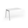 Connex Angled 1200 x 800 x 725mm Single Add On Bay - Silver Frame / White Top - ACO128-AB-S-WH