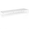 Connex Angled 5400 x 1600 x 725mm Back to Back Desk (6 x 1800mm) - White Frame / White Top - ACO5416-WH-WH