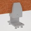 PET Double desk screen clamp bracket - White - AHSB-FB-WH