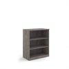 Deluxe bookcase 1200mm high with 2 shelves - Grey Oak - BC12GO