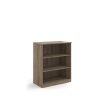 Deluxe bookcase 1200mm high with 2 shelves - Nebraska Oak - BC12NO