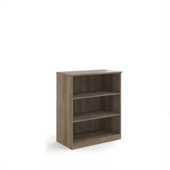 Deluxe bookcase 1200mm high with 2 shelves - Nebraska Oak - BC12NO