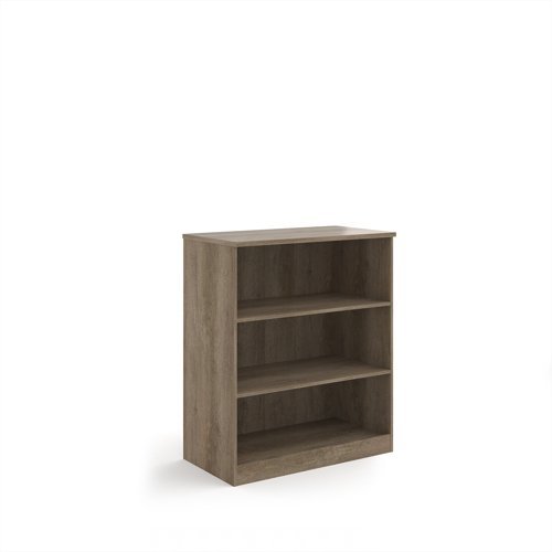 Deluxe bookcase 1200mm high with 2 shelves - Nebraska Oak - BC12NO