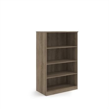 Deluxe bookcase 1600mm high with 3 shelves - Nebraska Oak - BC16NO