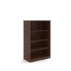 Deluxe bookcase 1600mm high with 3 shelves - Walnut - BC16W